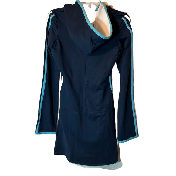 Le Tigre Classic Blue Athletic Dress Hooded Tennis Pickleball Size M - Picture 2 of 14
